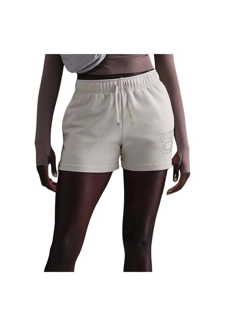 Pantaloni sport scurti dama HJ1282 - Bumbac/Poliester - Gri