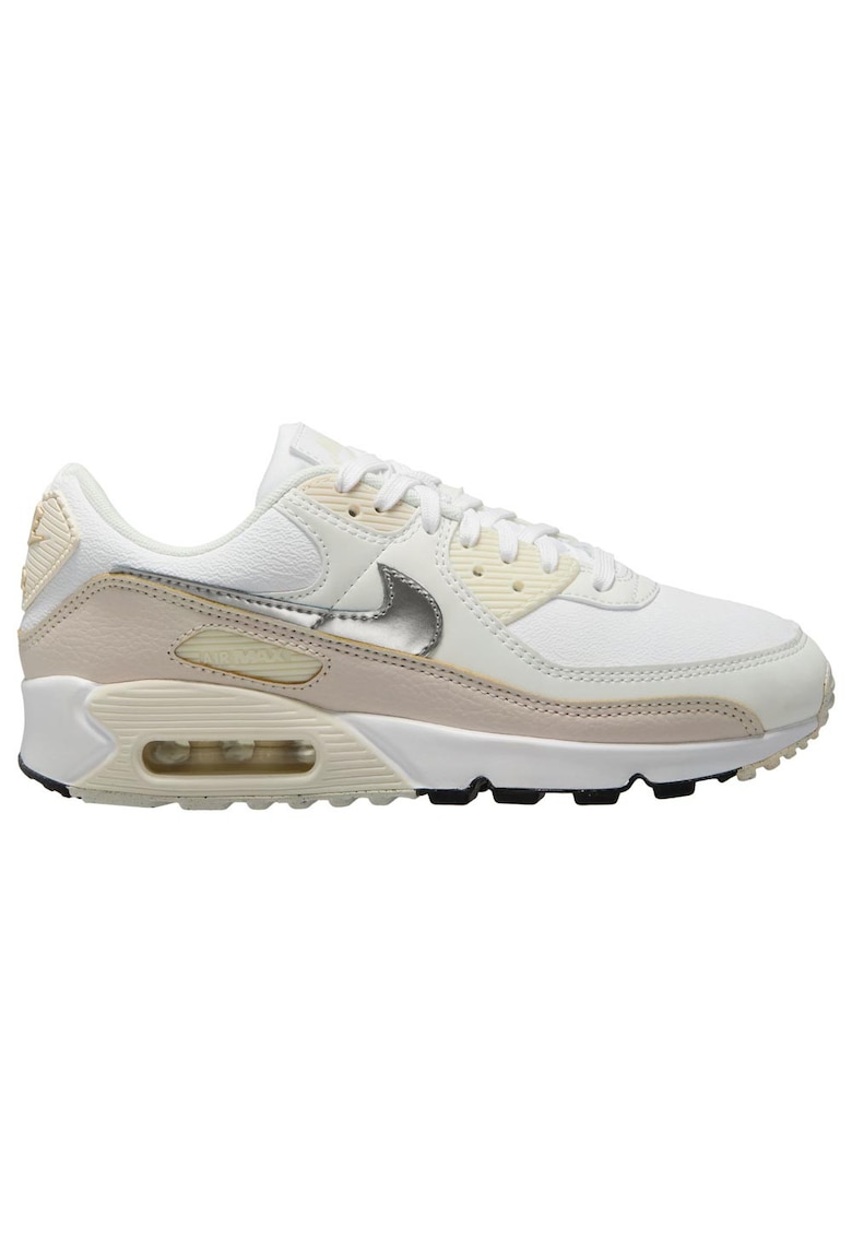 Pantofi sport dama Air Max 90 - bej - piele naturala - amortizare Visible Air - talpa Waffle