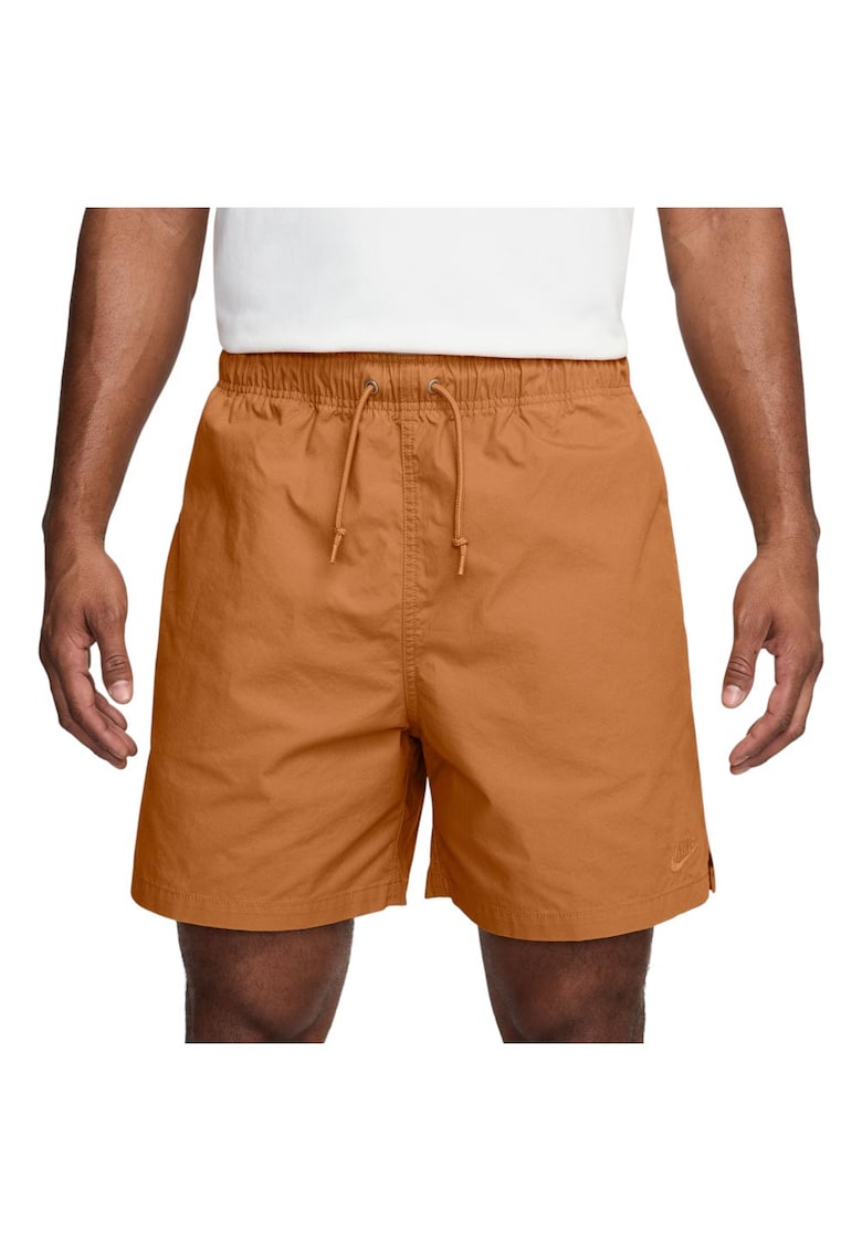 Pantaloni scurti Club - croiala lejera - bumbac - maro