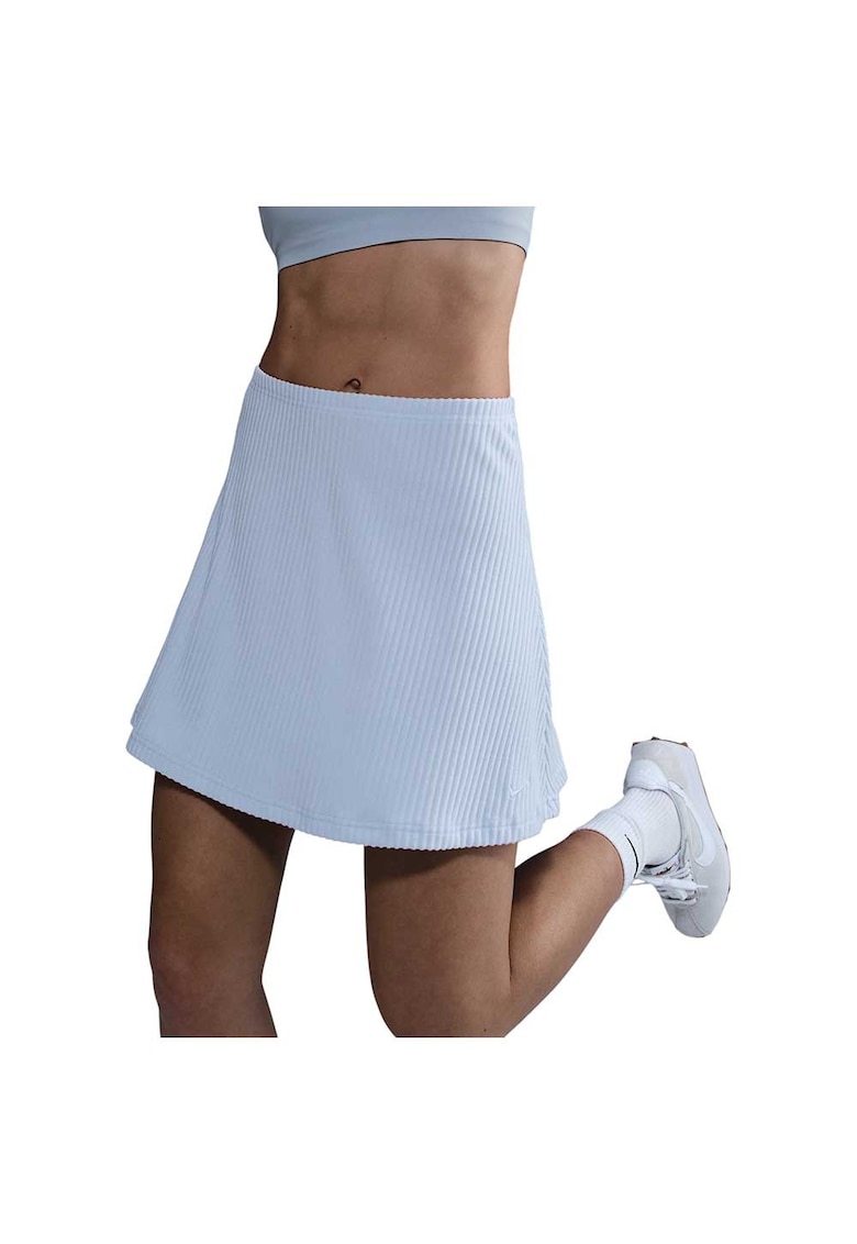 Fusta sport dama mini - Chill Knit - raion/bumbac - alb