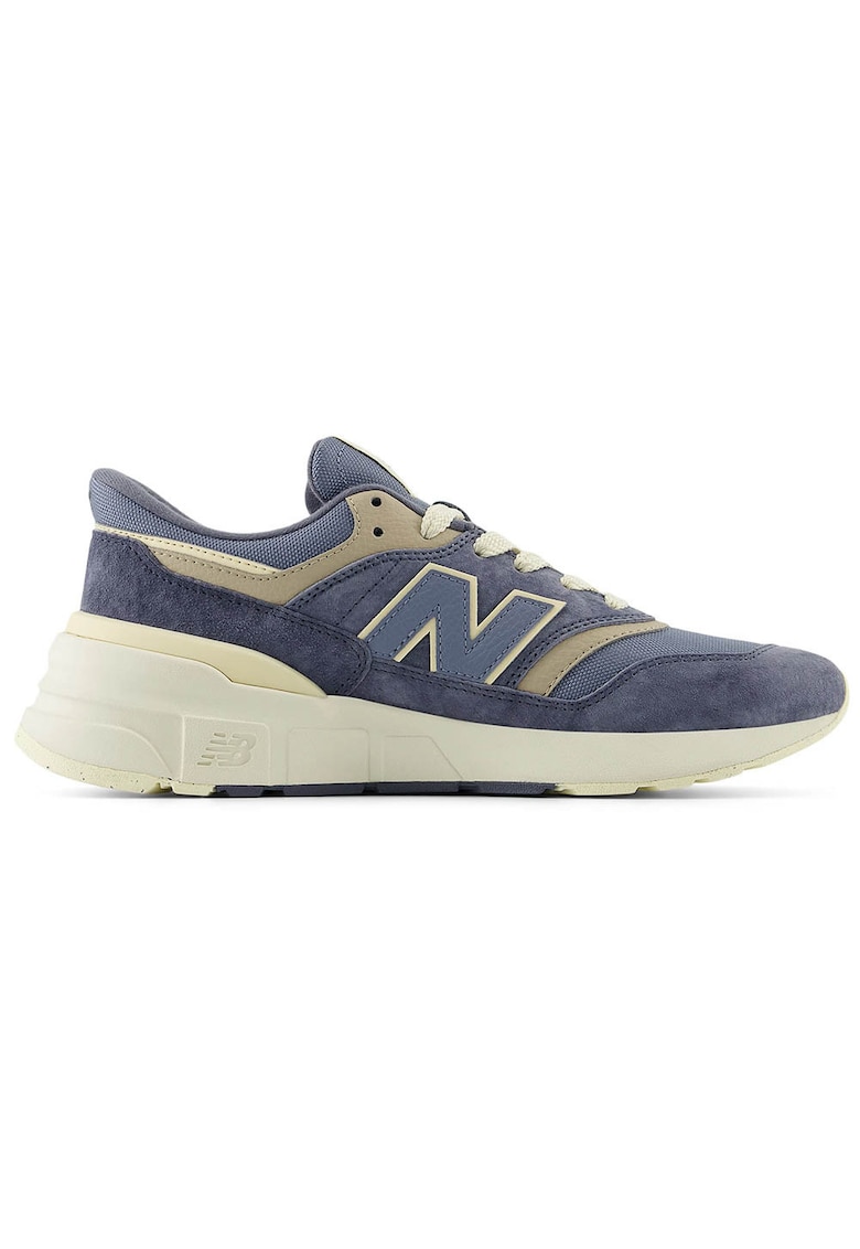 Pantofi sport barbati 997 - sintetic/plasa - albastru/alb