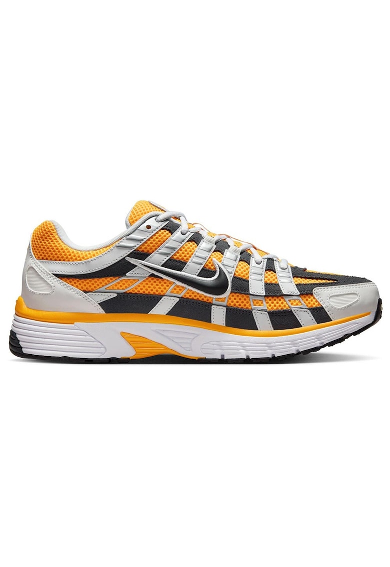 Pantofi sport barbati P-6000 - multicolor - piele naturala si plasa - design retro - confortabil.
