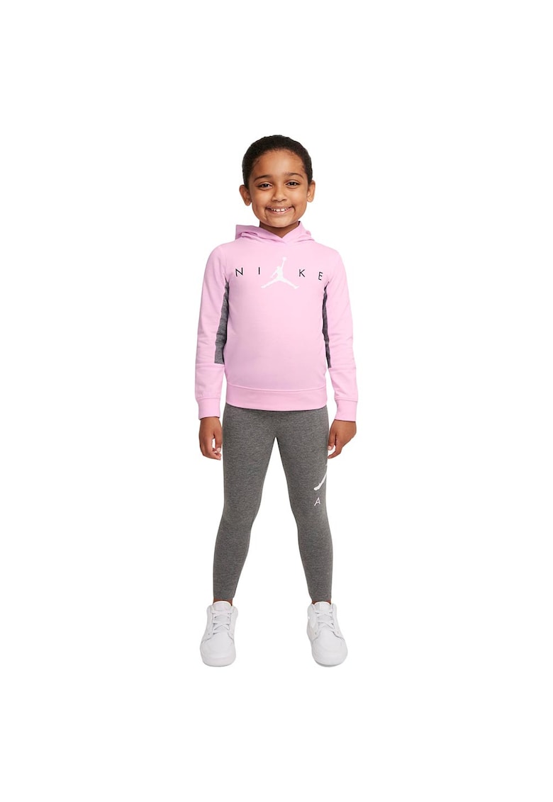 Trening lifestyle copii salopeta Jumpman - croiala regulata - gluga integrata - bumbac/poliester