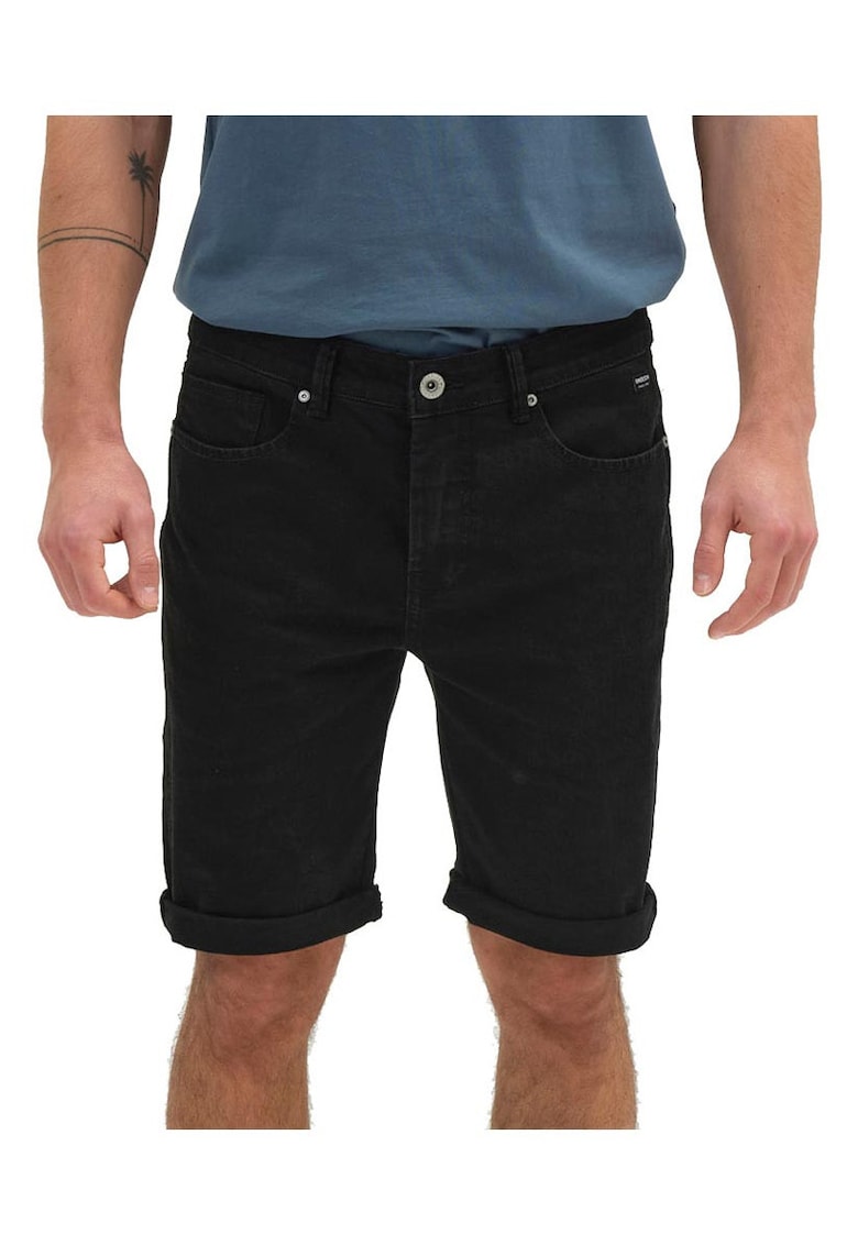 Pantaloni scurti barbati denim - negru -