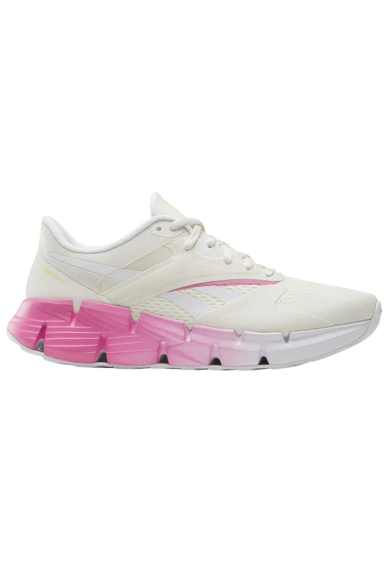 Pantofi sport dama Zig Dynamica 5 - alb-roz - plasa si textil - tehnologie ZigTech - brant LuxComfort