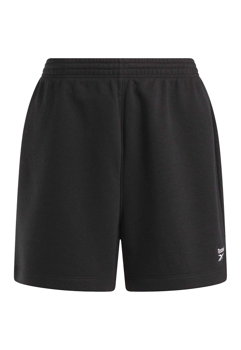 Pantaloni scurti sport dama 100221535 - Bumbac/Poliester - Negru