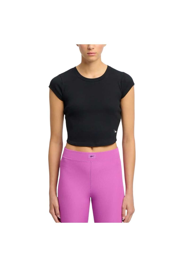 Tricou sport Studio Style Tee - decolteu rotund - negru - bumbac -