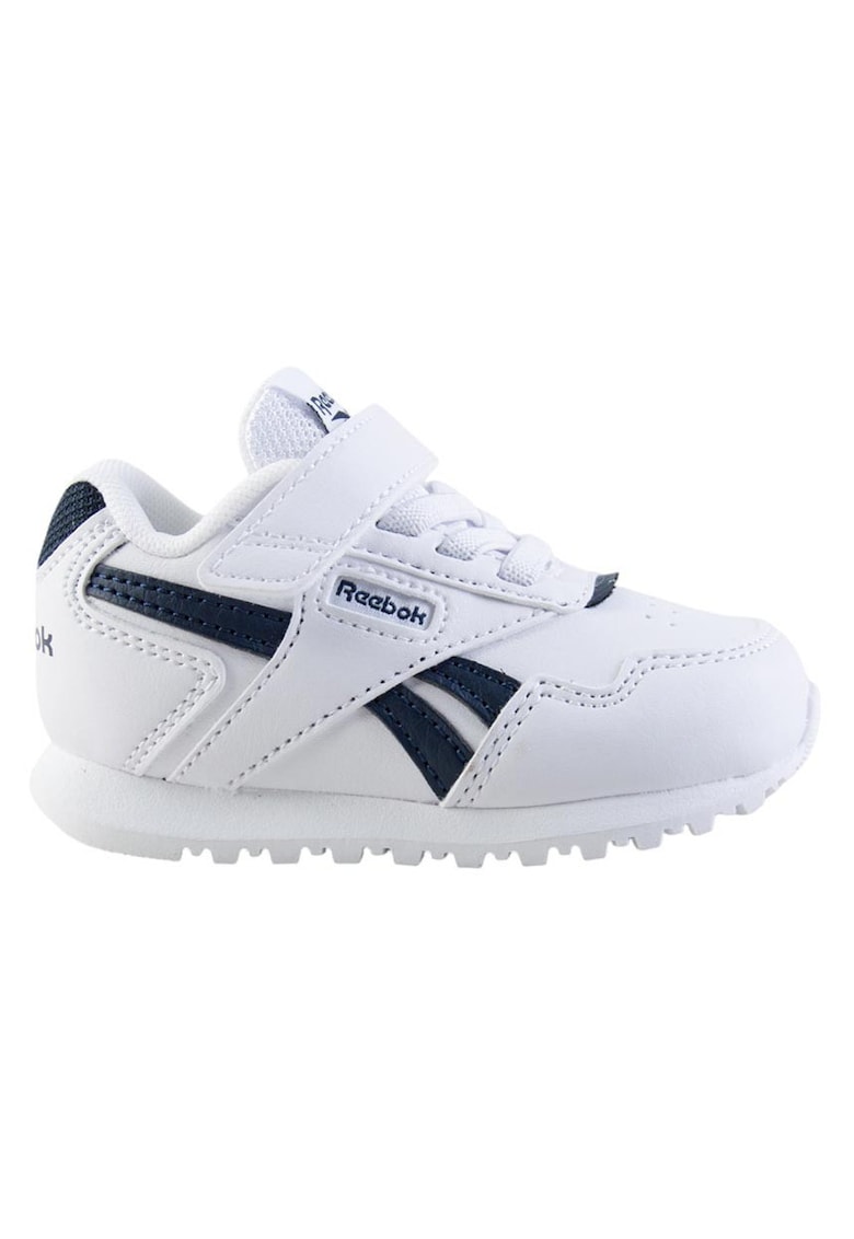 Pantofi copii Royal Glide - piele - alb - tehnologie MemoryTech OrthoLite(R) - inchidere cu sireturi si velcro -