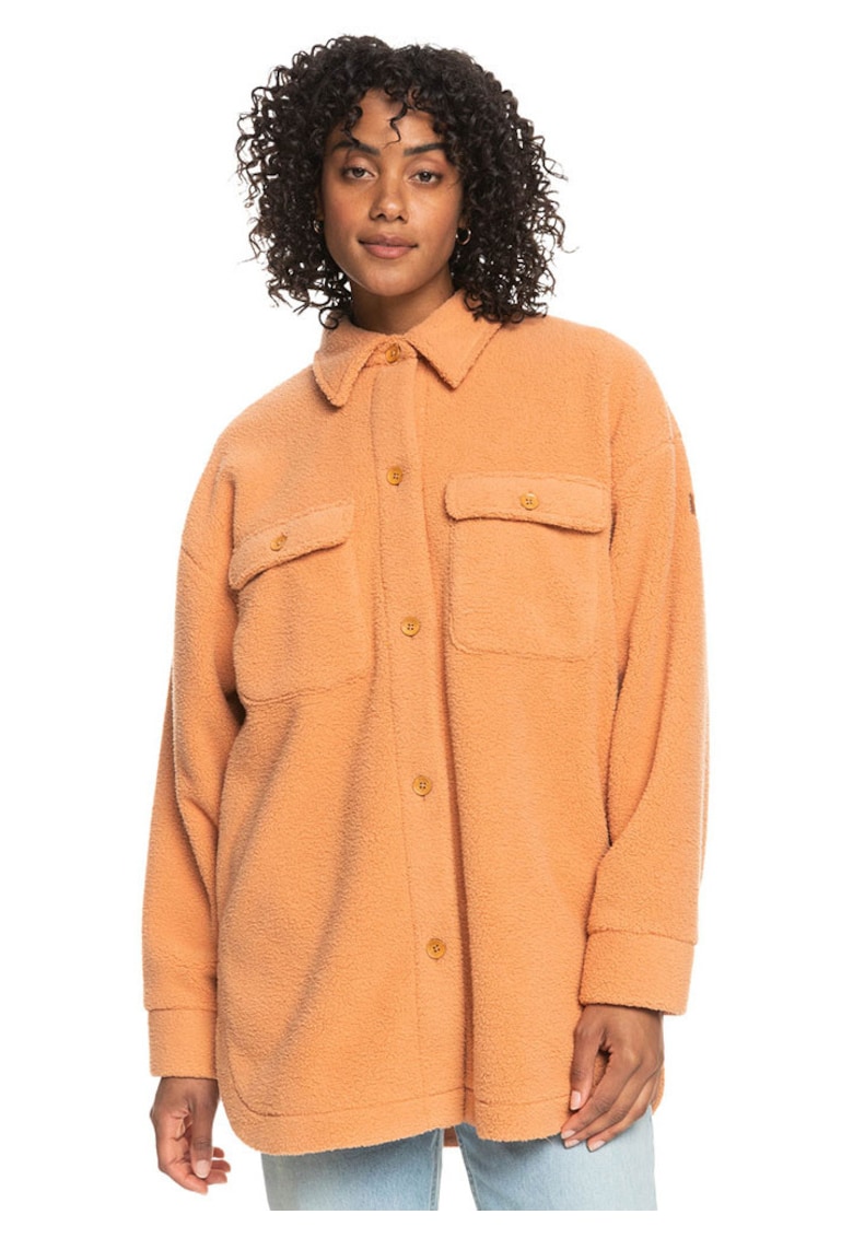Hanorac sport dama - fleece - maro -