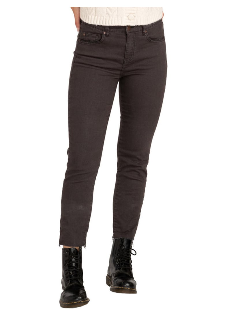 Blugi skinny talie inalta - pentru femei - negri