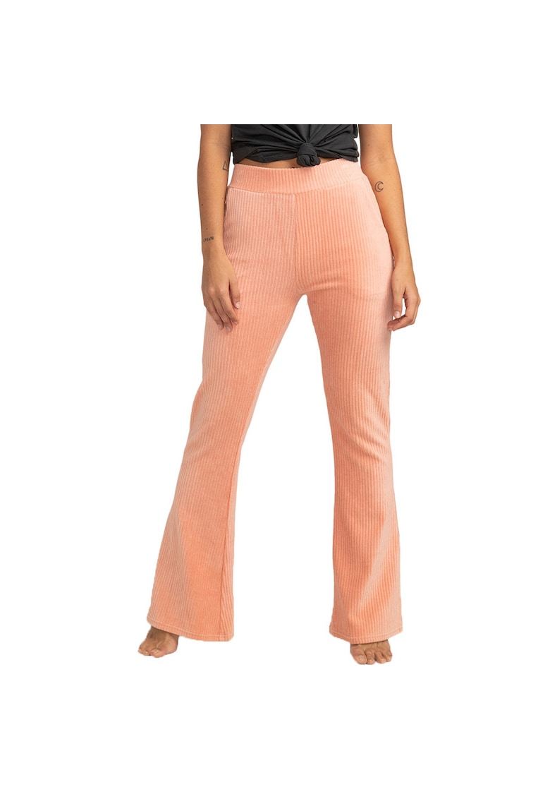 Pantaloni sport dama - Hit A Cord - portocaliu - nervuri