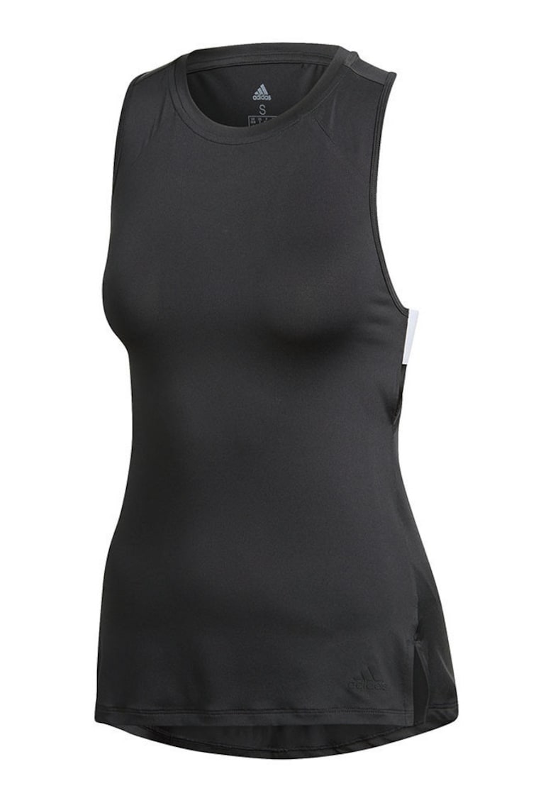 Maiou sport dama - negru - material Climalite - fara maneci - guler inalt