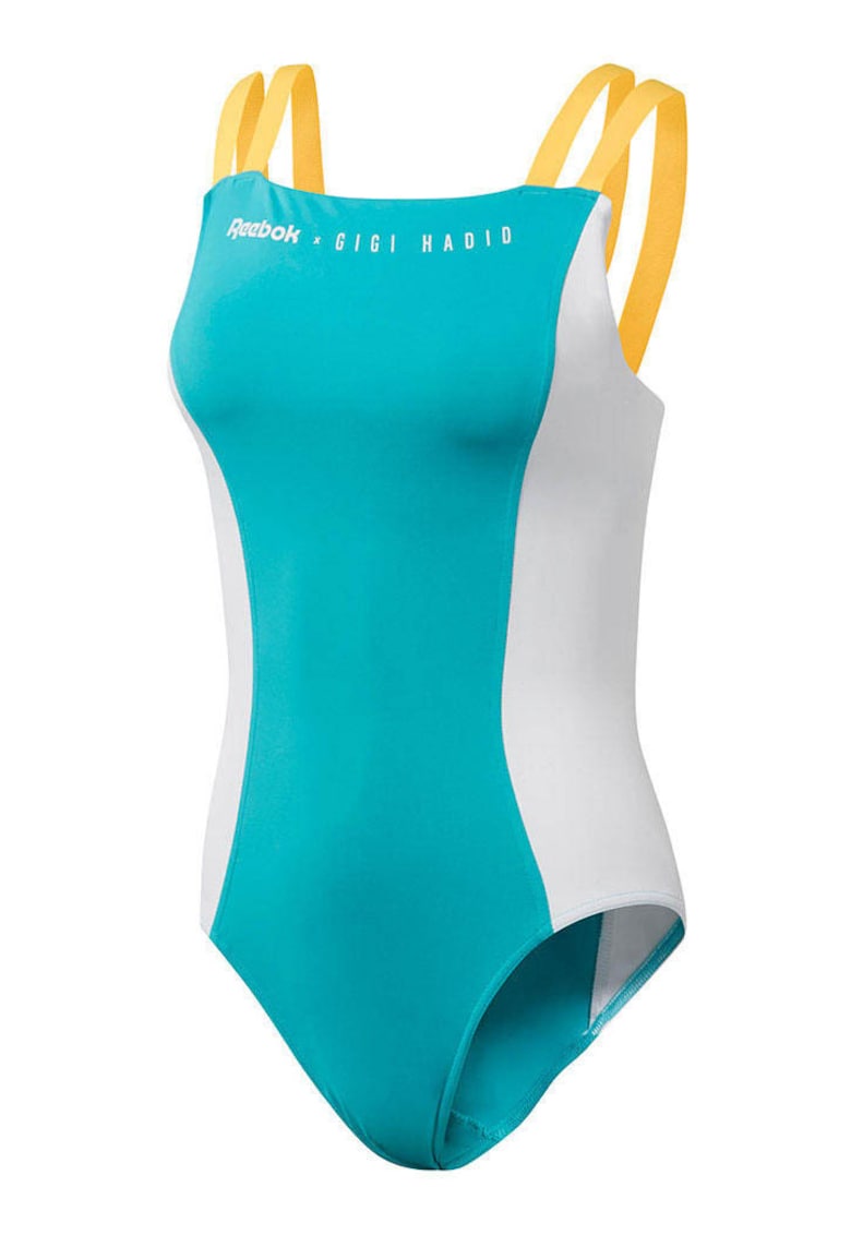 Costum dama de baie intreg albastru -