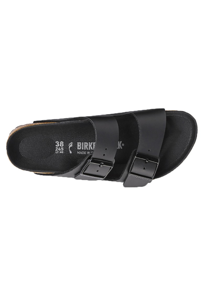 Slapi dama Classic Arizona Birko-Flor - doua barete reglabile - negru - microfibra