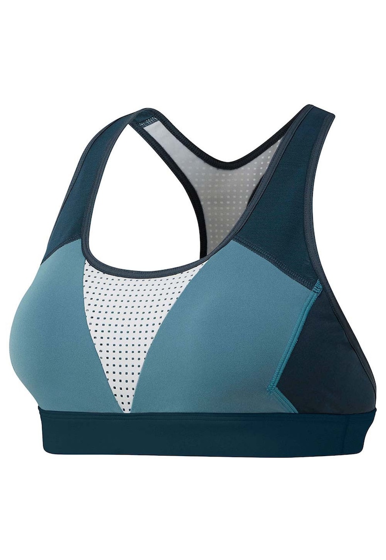 Bustiera sport medie sustinere - cupe detasabile - multicolor - poliester/elastan -