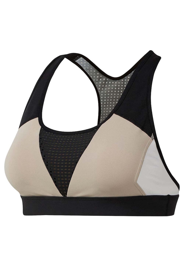 Bustiera sport cu sustinere medie - cupe detasabile - multicolor - poliester/elastan -