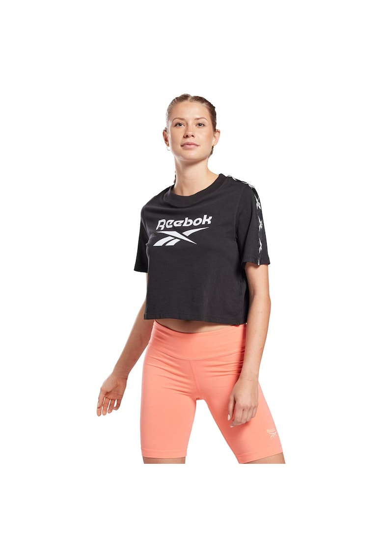 Tricou sport negru - bumbac/poliester
