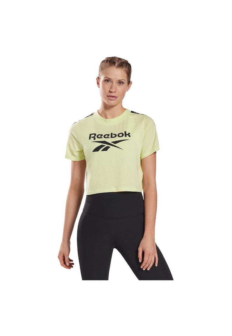 Tricou sport verde - bumbac/poliester - maneci scurte