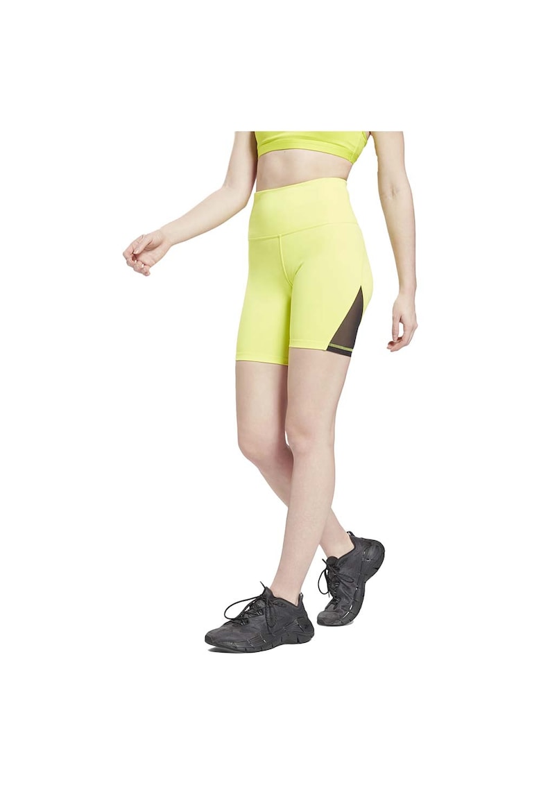 Pantaloni sport dama - SH Beyond The Sweat - talie inalta - galben - poliester/elastan -