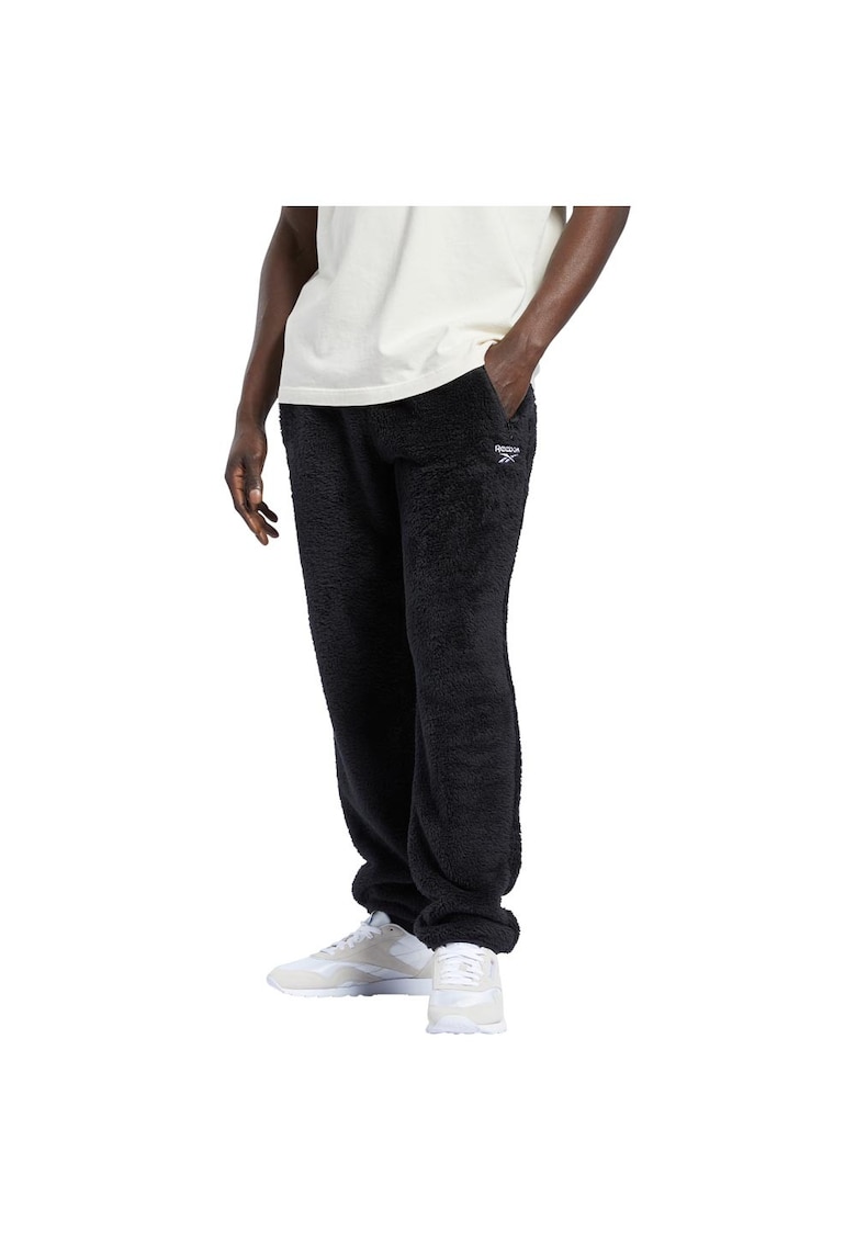 Pantaloni sport barbati casual - talie elastica - negru - poliester
