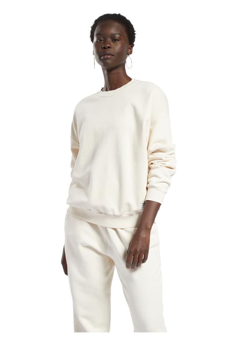 Hanorac sport oversize - crem - bumbac organic - French terry
