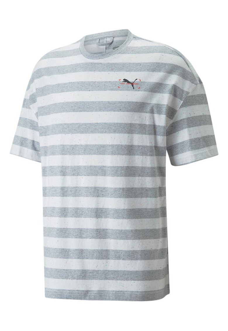 Tricou barbati - supradimensionat - gri - bumbac