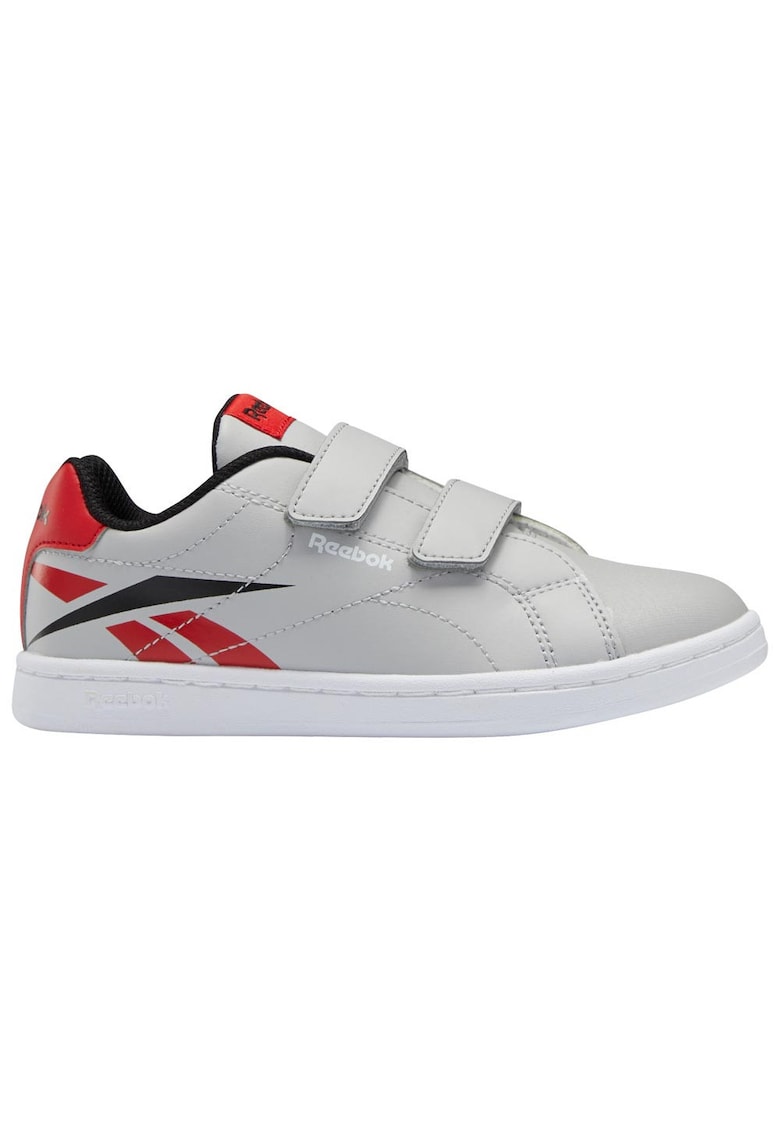 Adidasi copii model Royal Complete Clean Alt 2.0 - gri - inchidere cu scai - talpa din cauciuc