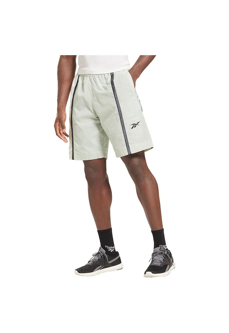 Pantaloni scurti sport barbati impermeabili - alb - nylon