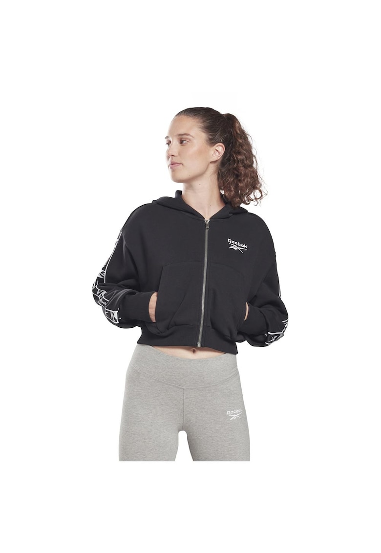 Hanorac sport dama HB2263 - Negru - Bumbac/Poliester