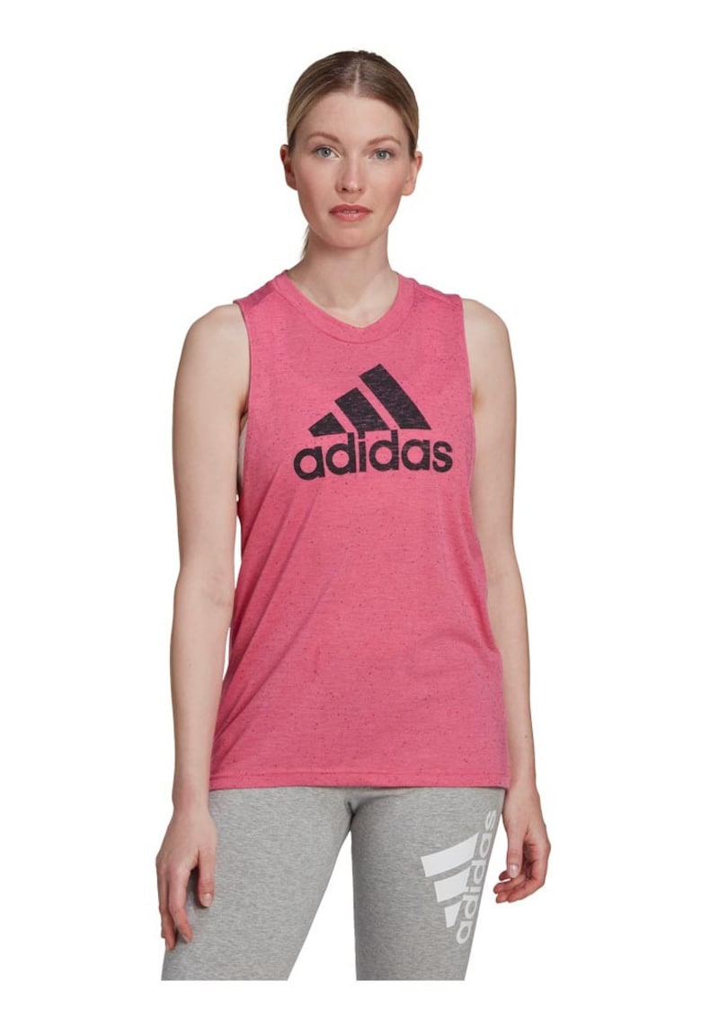 Maiou sport Adidas - larg - roz - din materiale reciclate -