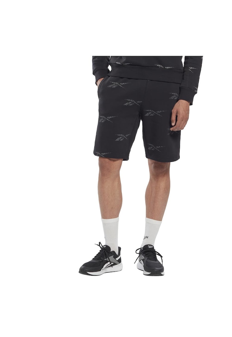 Pantaloni scurti sport barbati - bumbac/poliester - negru