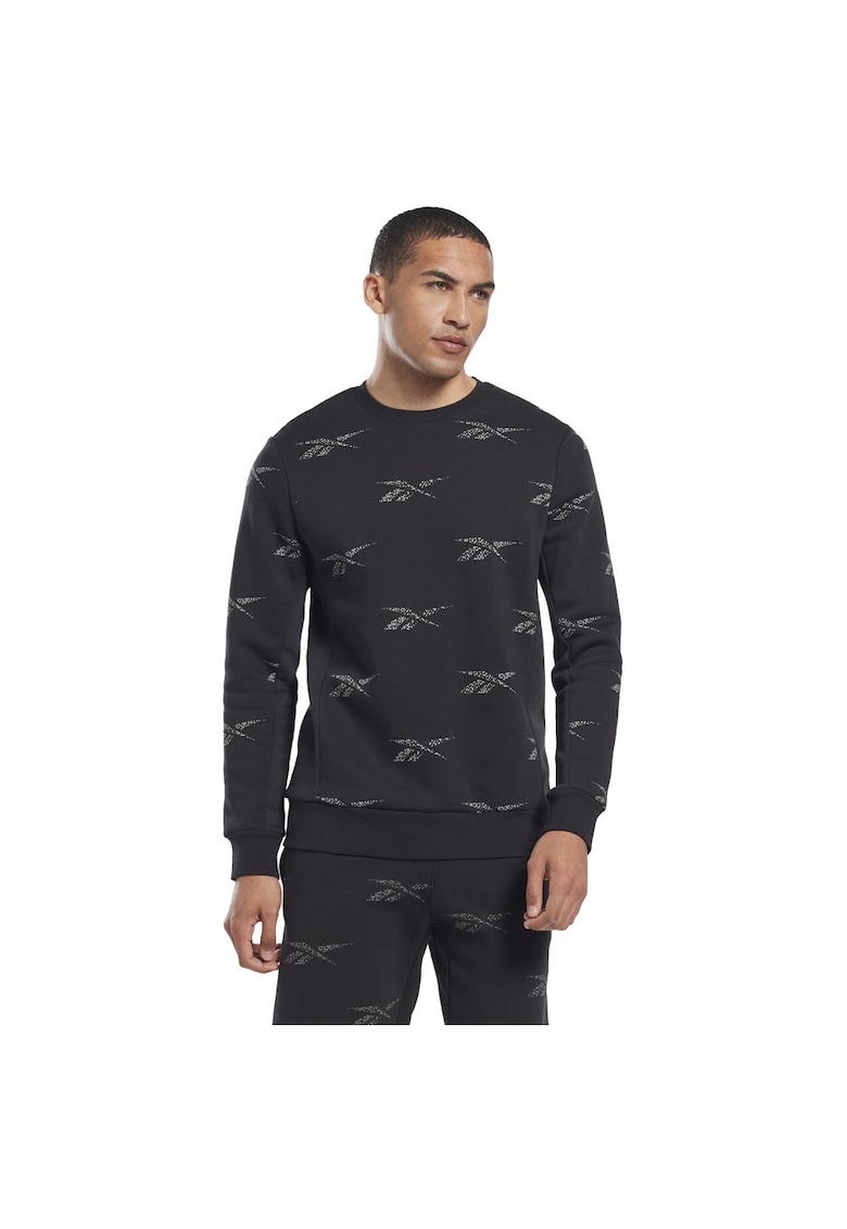 Hanorac sport barbati fleece - negru - bumbac