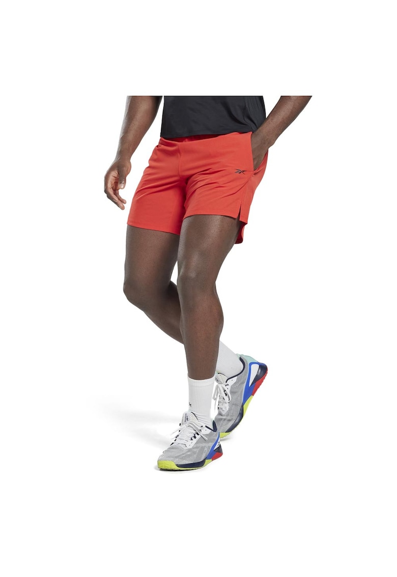 Pantaloni scurti sport barbati poliester/elastan - rosu -