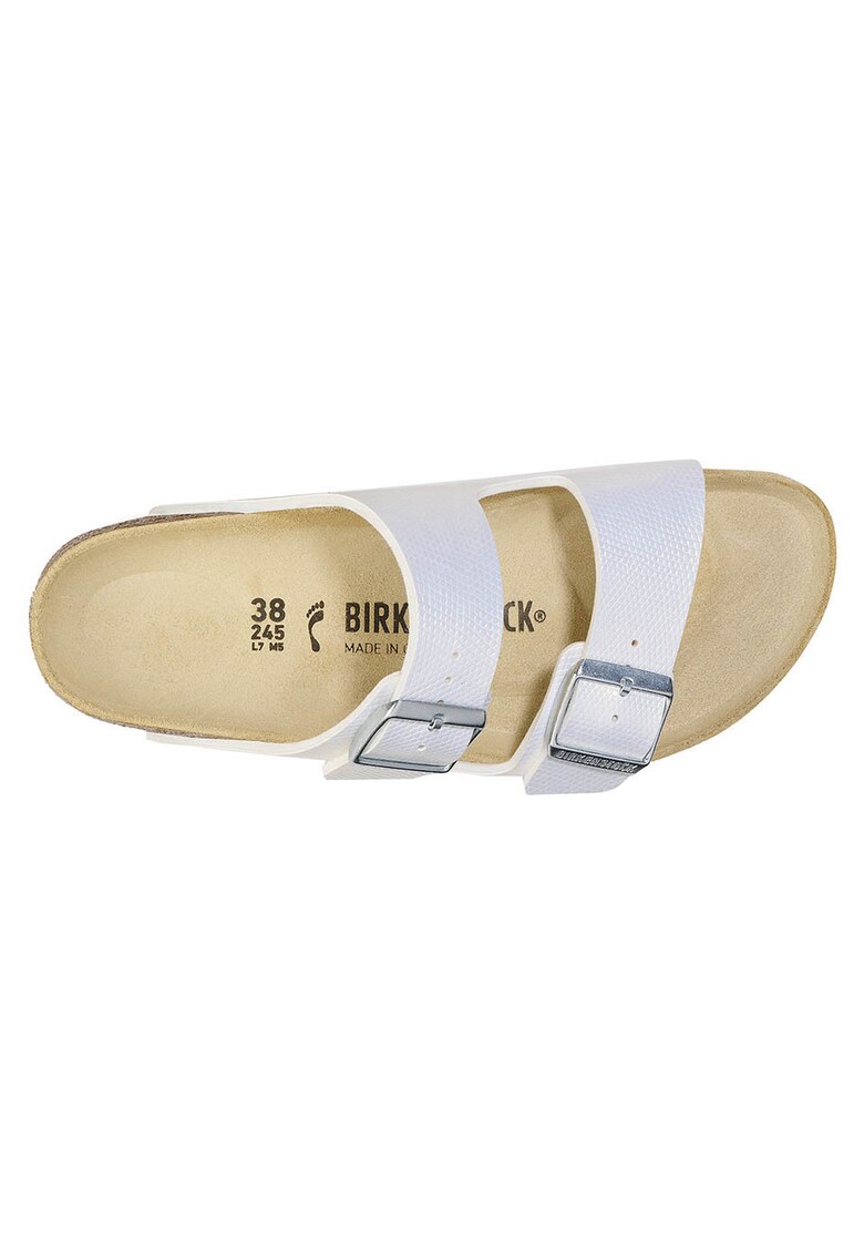Slapi Arizona BS Birko-Flor - aspect iridescent - alb - spuma EVA -