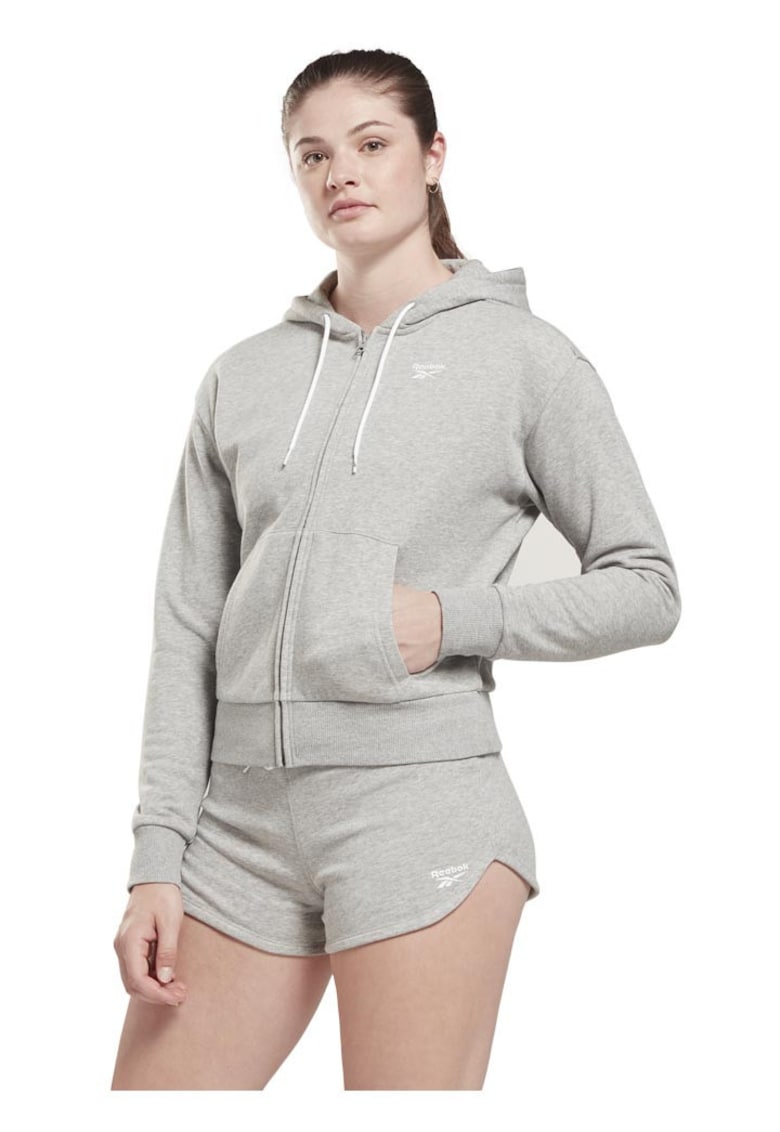 Hanorac sport dama - RI SL French Terry FZ - gri - bumbac/poliester -