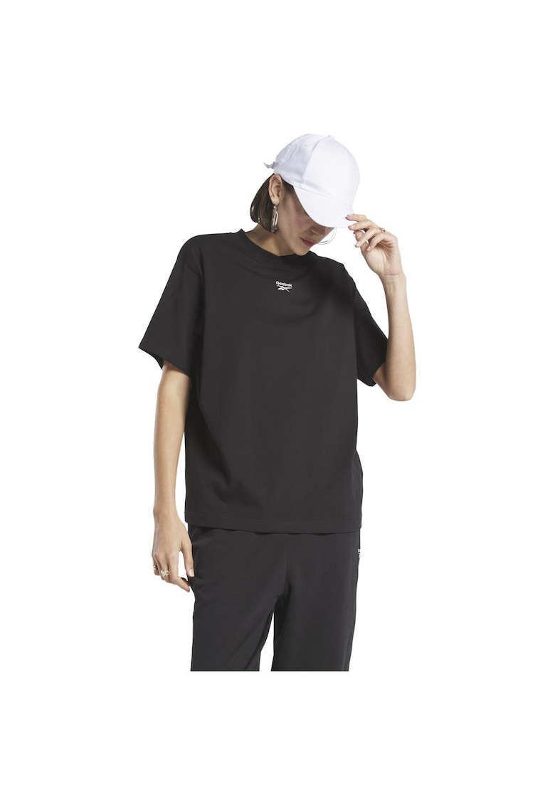 Tricou sport dama - croiala confortabila - negru - bumbac