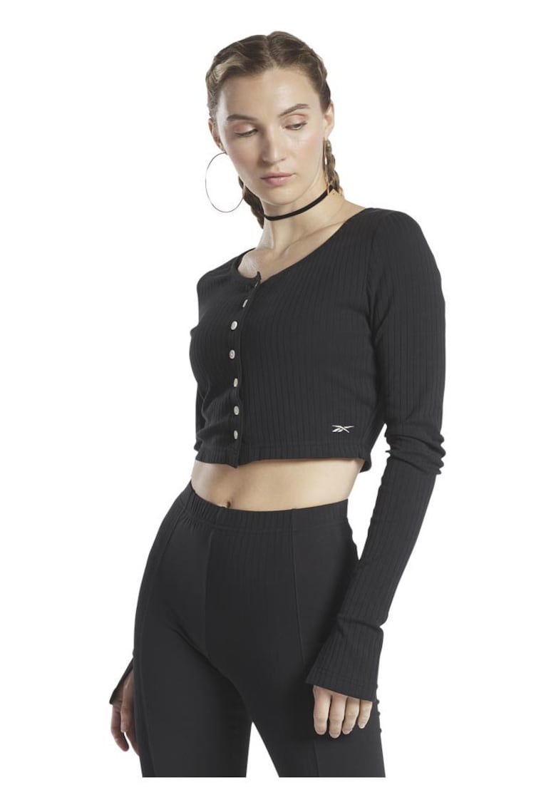 Bluza dama HT7840 - Negru - Bumbac/Elastan -