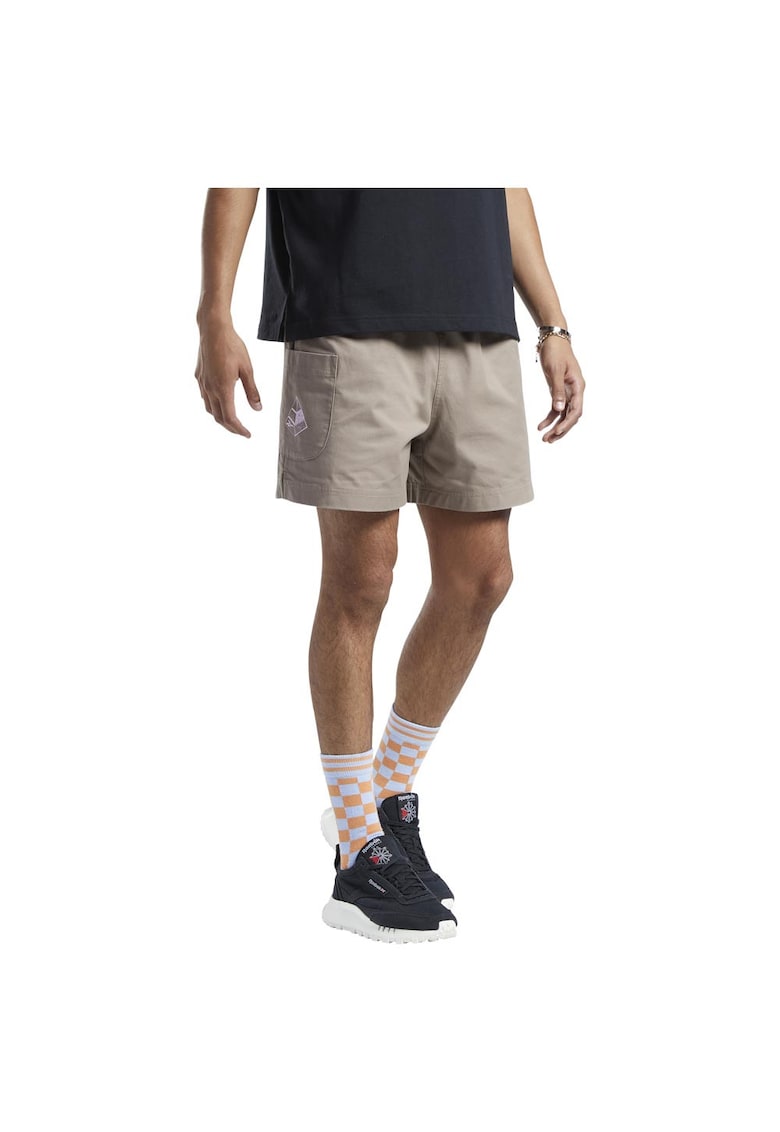 Pantaloni scurti barbati gri - bumbac - croiala normala -