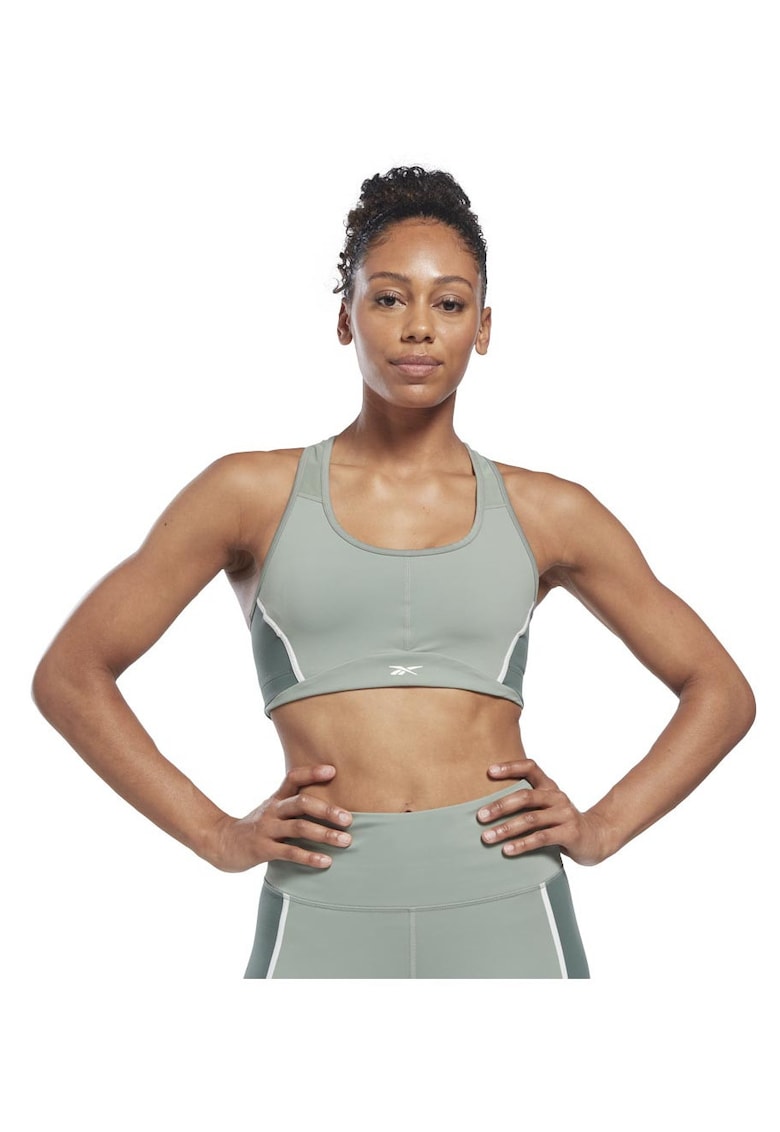Bustiera sport model Lux Racer - suport mediu - verde - material Speedwick