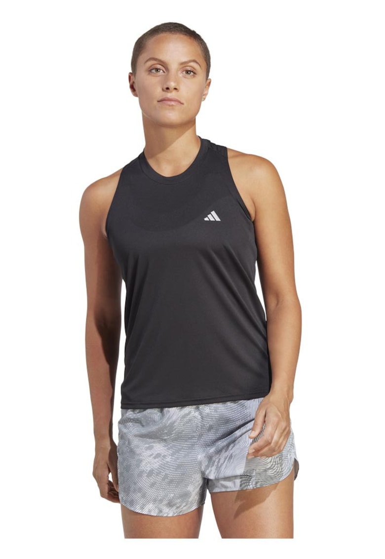 Maiou sport dama - adidas - Run It - AEROREADY - negru - material reciclat