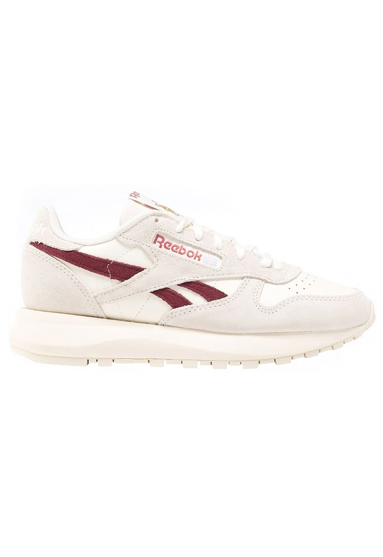 Pantofi sport dama piele intoarsa - alb -