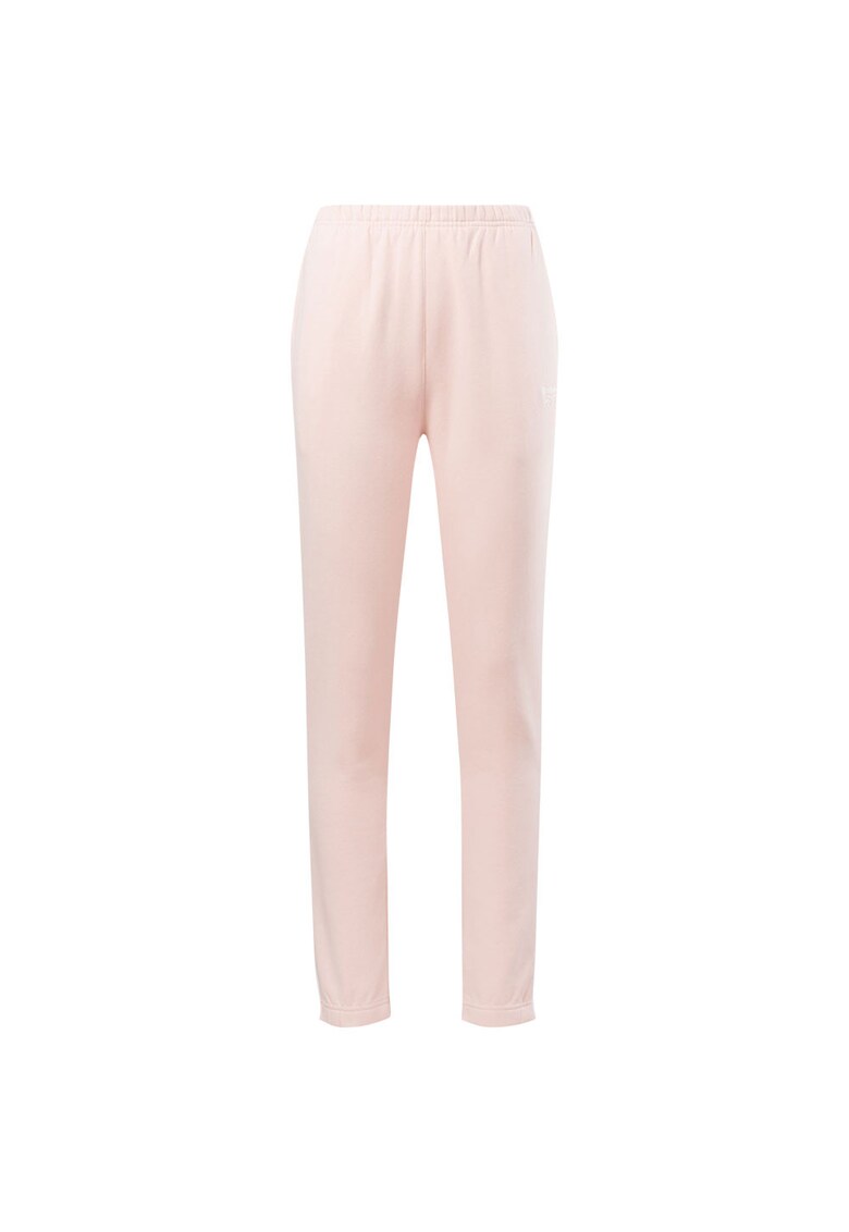 Pantaloni sport model Identity Fleece - croiala lejera - roz - bumbac