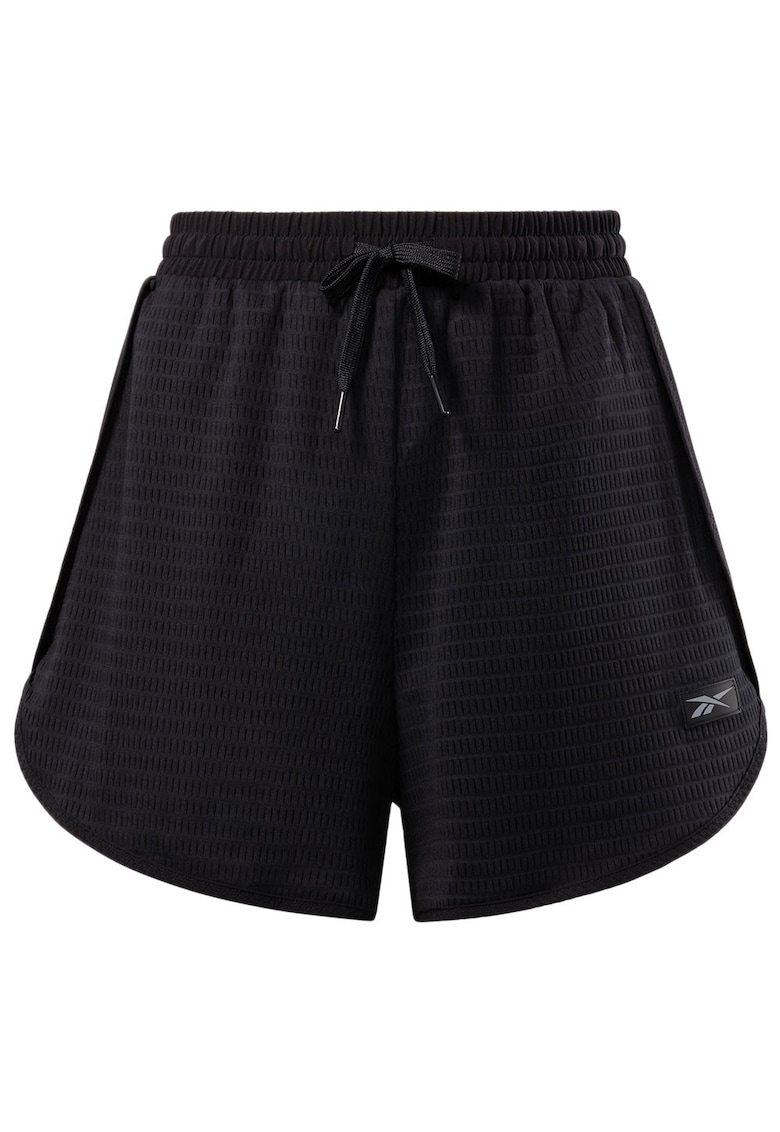 Pantaloni sport dama - scurti - croiala lejera - negru - poliester reciclat -