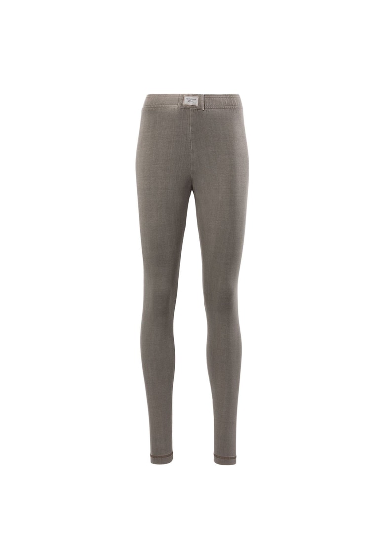 Colanti sport talie inalta - gri - din bumbac si elastan -