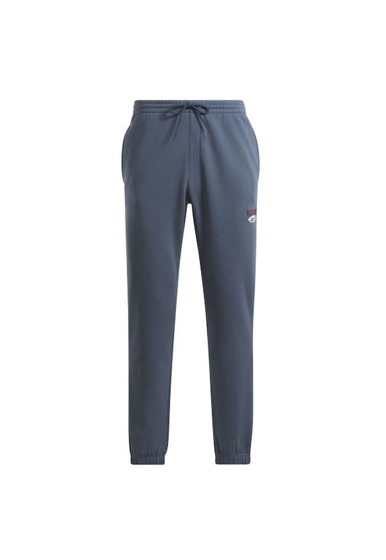 Pantaloni sport barbati retro - bumbac/poliester - bleumarin -