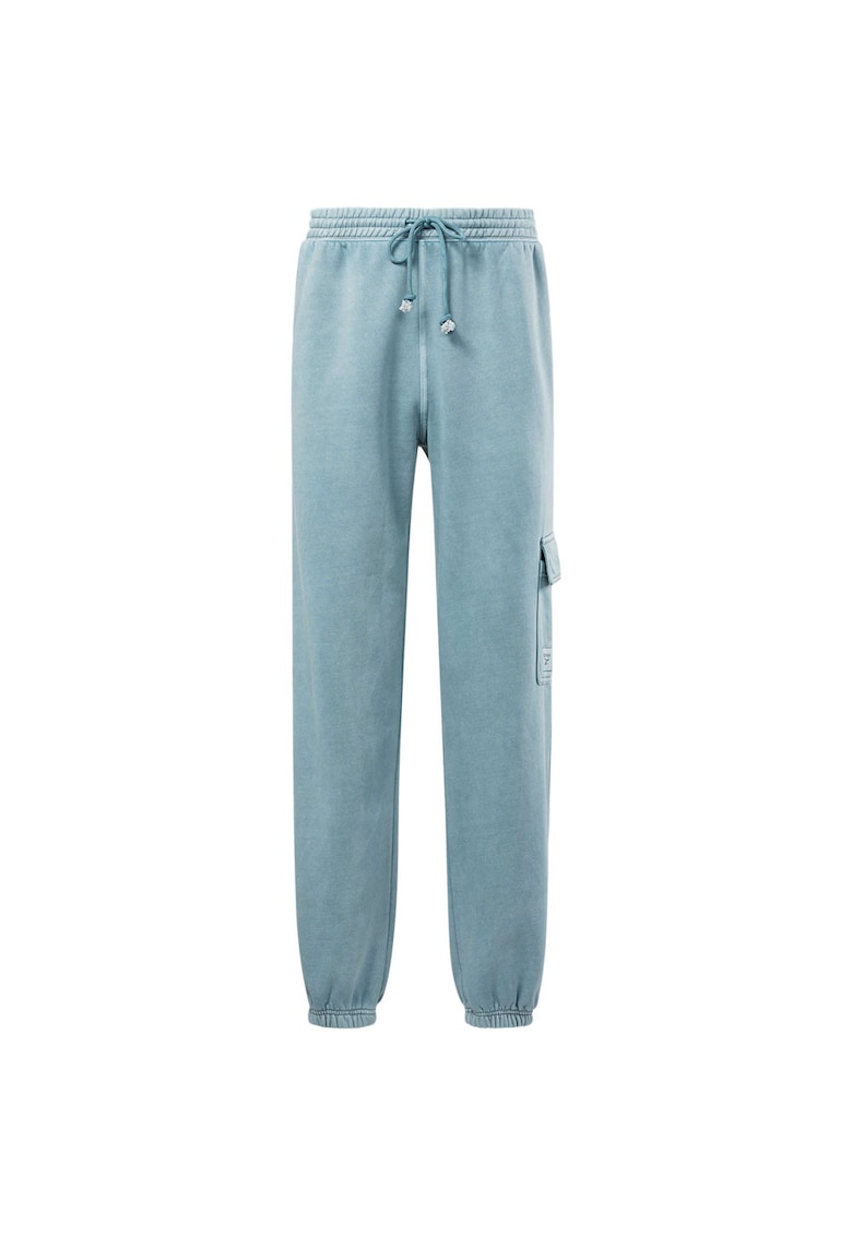 Pantaloni sport barbati bumbac - talie elastica - albastru