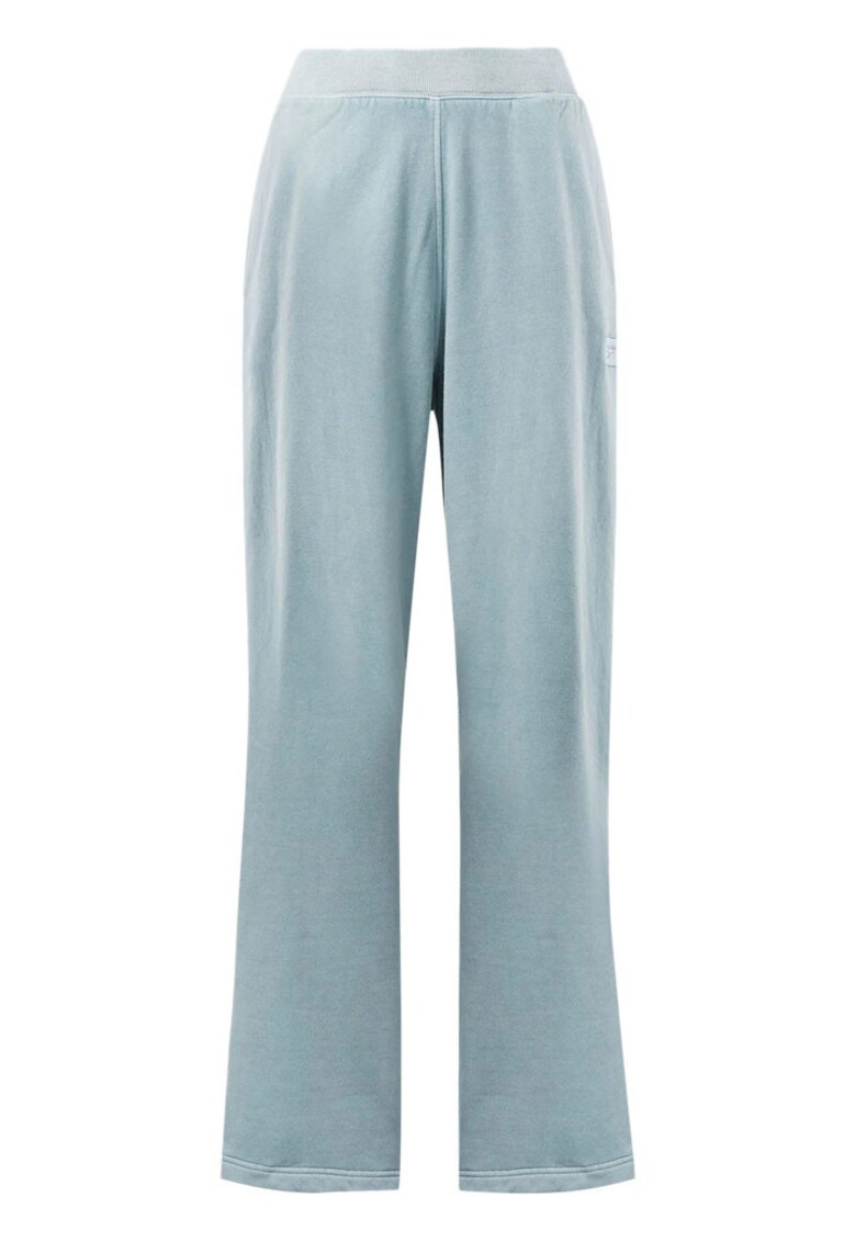 Pantaloni sport croiala larga - albastru - bumbac -