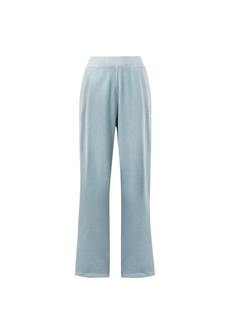 Pantaloni sport Fleece - vopsea naturala - albastru - bumbac -