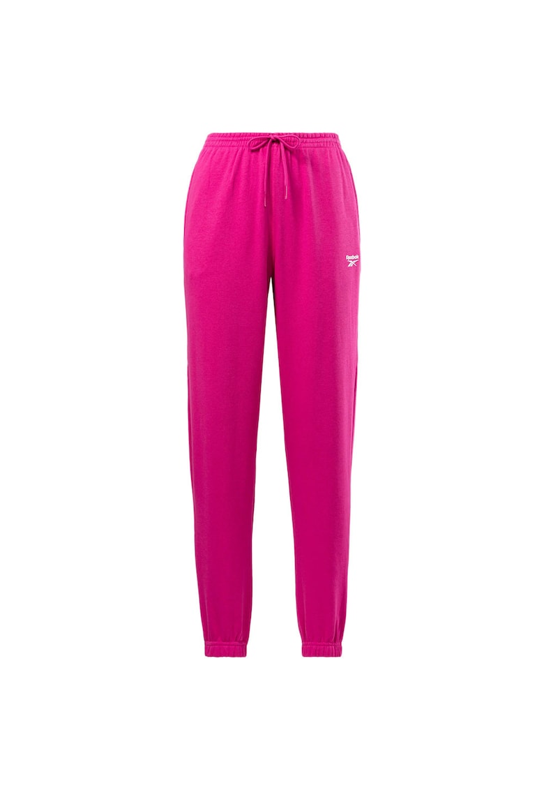 Pantaloni sport Identity French Terry - croiala lejera - roz - bumbac -