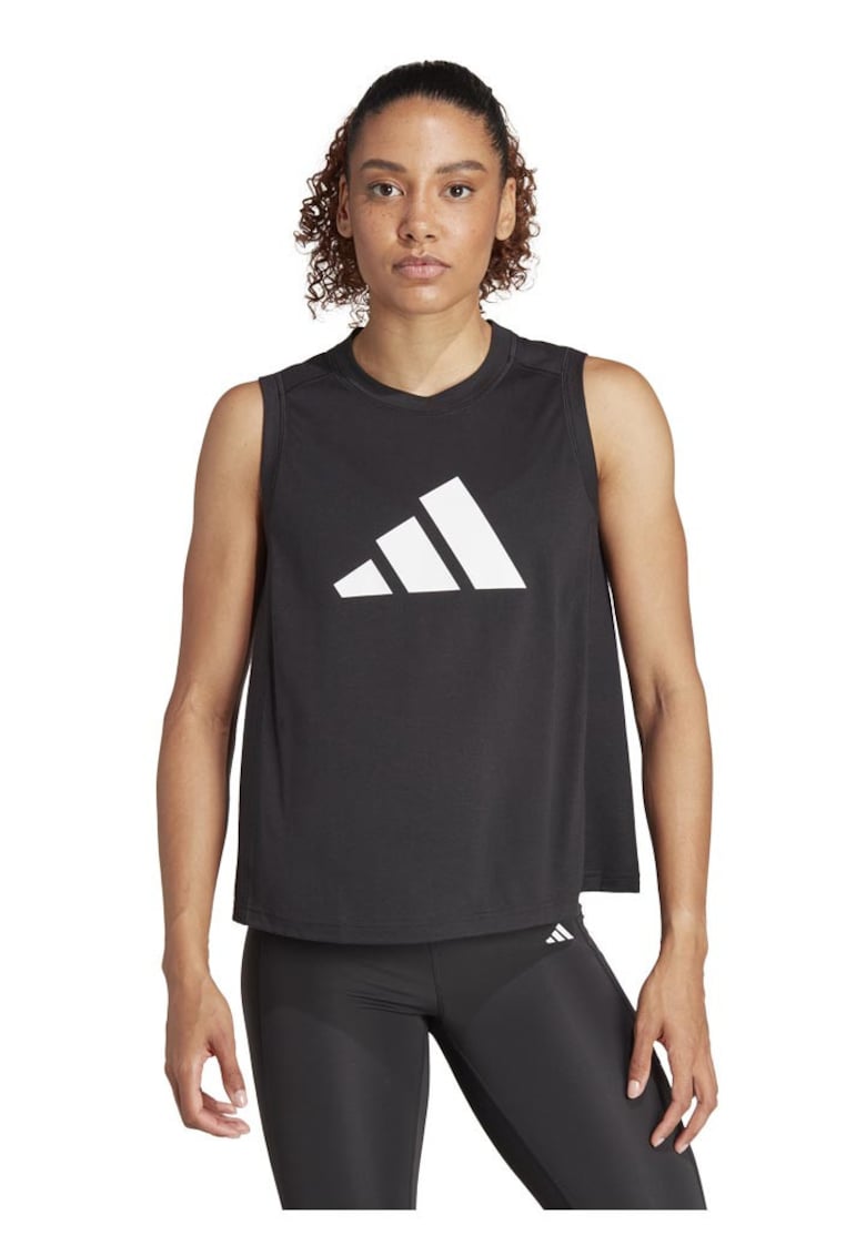 Maiou sport Adidas - AEROREADY - negru - materiale reciclate - croiala normala -